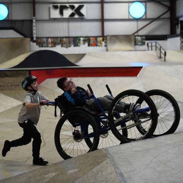 A Charlie House Supported Child Enjoying an Adventure Activity v2