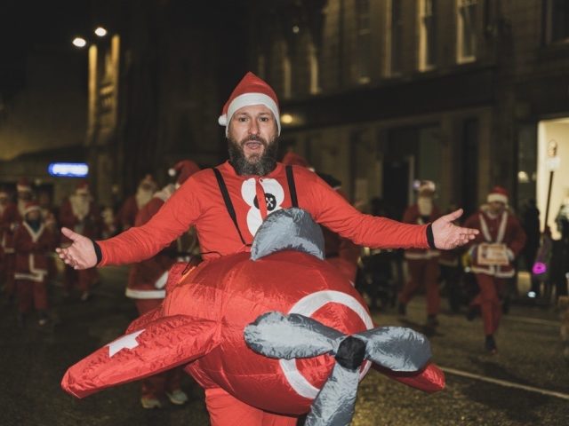 Santa run plane